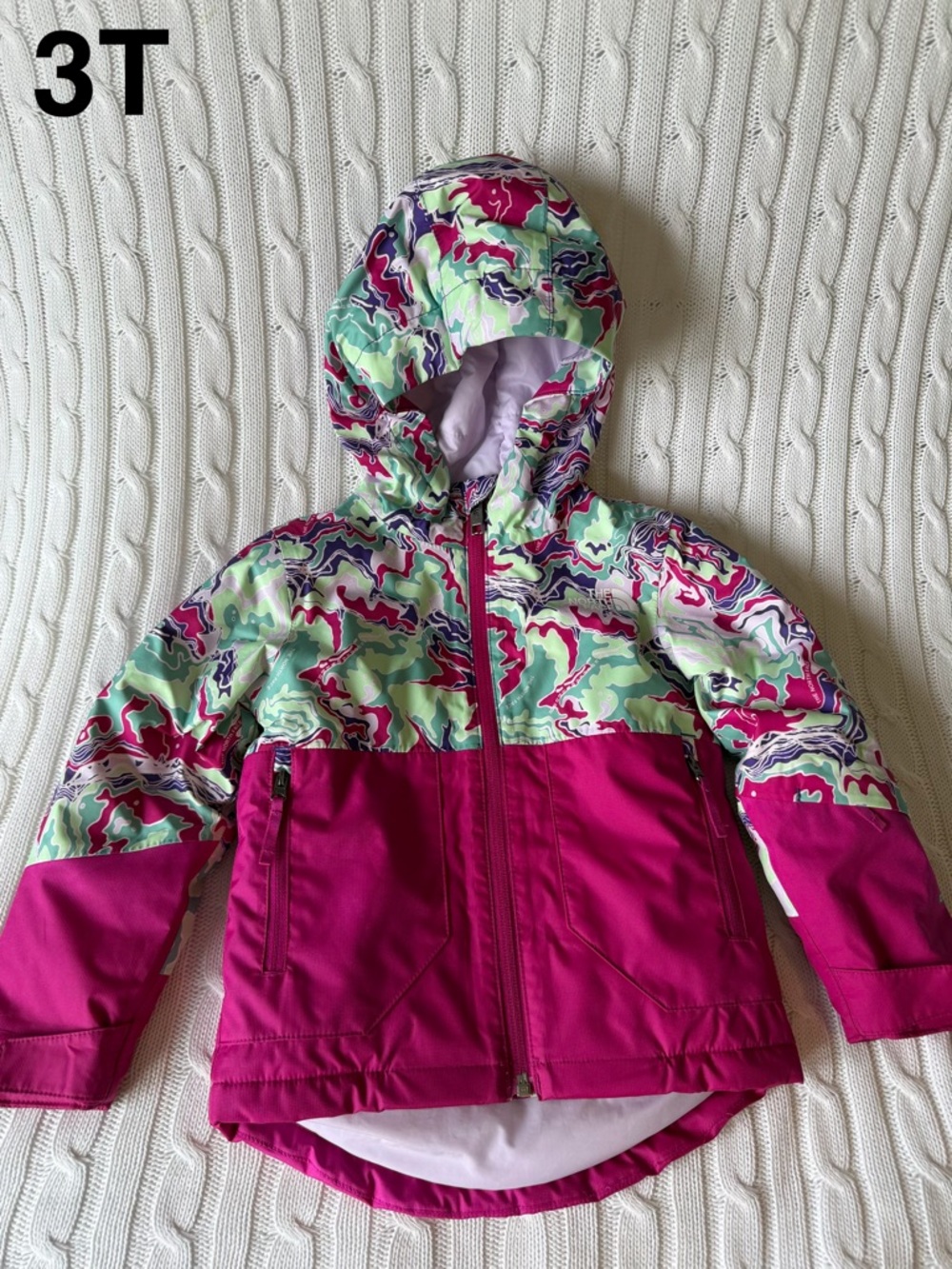 The North Face Girls Coat 3T Feedom Insulated Ski Snow Jacket Winter Gear Cold